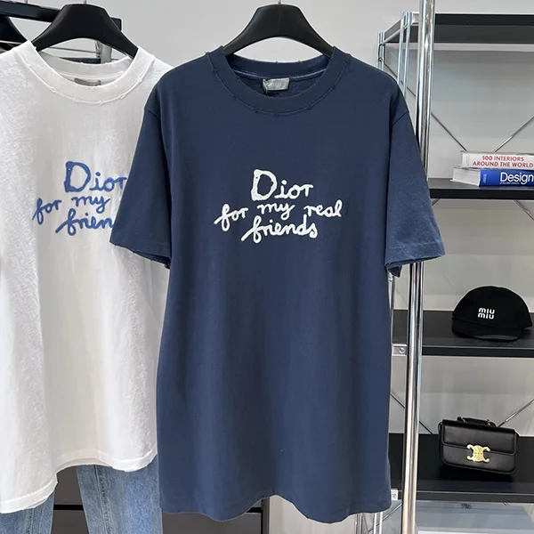 《大人気》ディオール AND HYLTON NEL Tシャツ コットンジャージー 偽物 2色 det53214