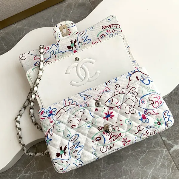 【25SS NEW】シャネル ハンドバッグ パープル 偽物 ショルダーフラップバッグ shh58582