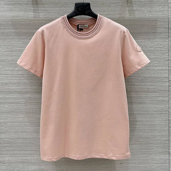 モンクレール クルーネックTシャツ パチモン ピンク mom68349