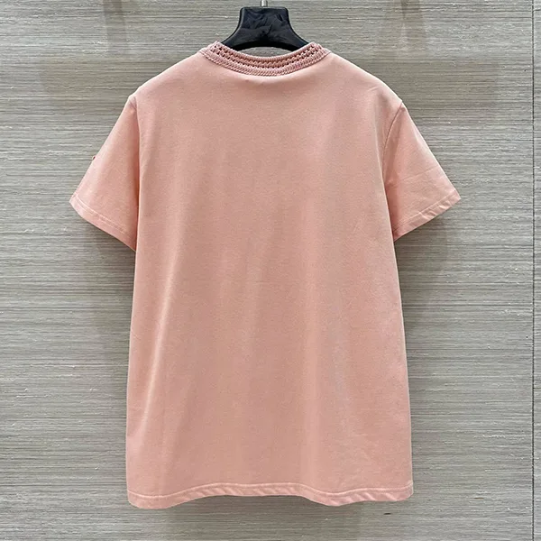 モンクレール クルーネックTシャツ パチモン ピンク mom68349