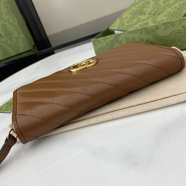 グッチ GGマーモント ファスナー長財布 CUIR gux66468
