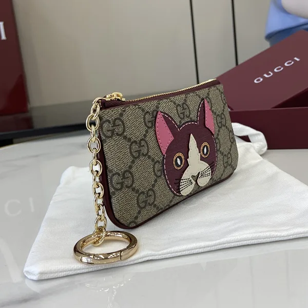 25絶対欲しい!グッチ ドッグ ディテール GG キーケース 偽物 818768