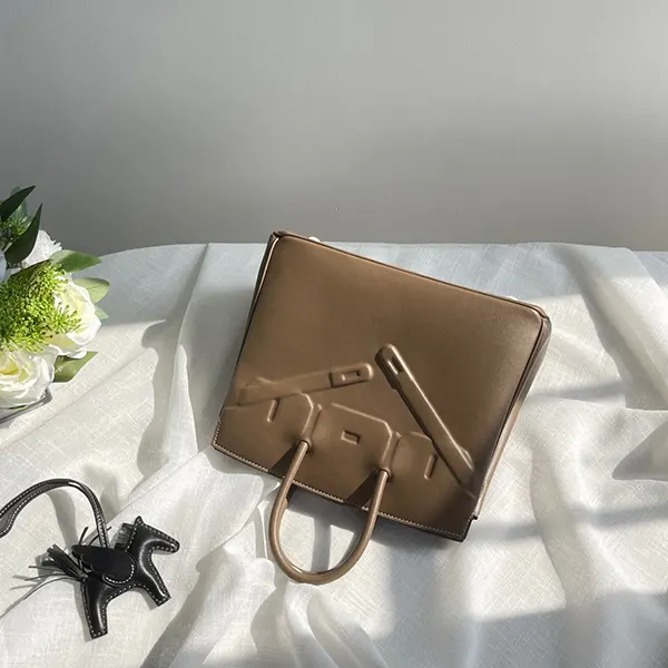 希少 エルメス バーキン25cm シャドウ 偽物 エトゥープ eri71617