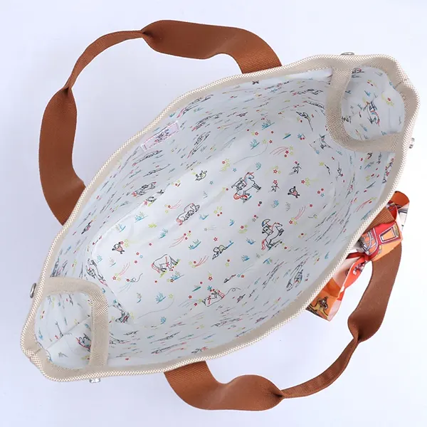 ☆収納力抜群☆【エルメス】マザーズバッグ 偽物《カブリオル》 H103481M