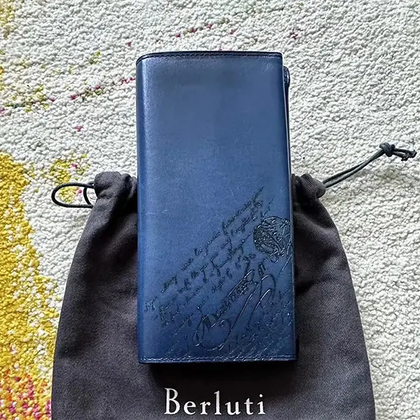 希少 ベルルッティ サンタル コピー NeoSantal Scritto Swipe◇レザー ウォレット 長財布