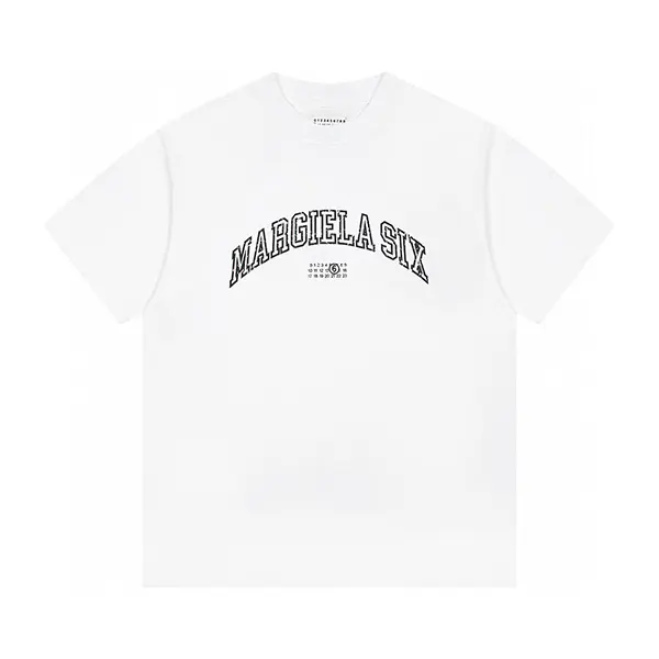 高品質 エムエムシックス バーシティプリント Tシャツ Mat95233