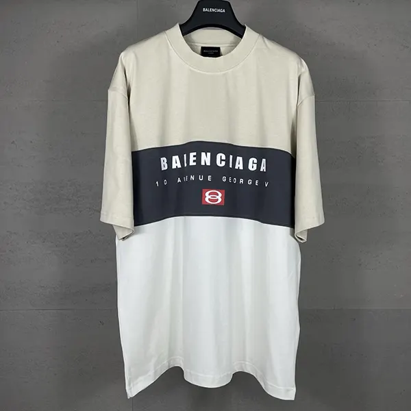 大人気!バレンシアガ Tシャツ スーパーコピー ロゴ 半袖 ブロック bar54110