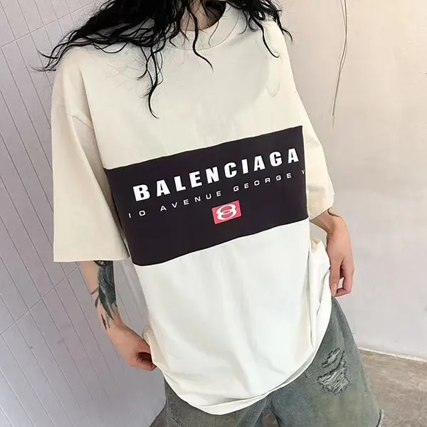 大人気!バレンシアガ Tシャツ スーパーコピー ロゴ 半袖 ブロック bar54110