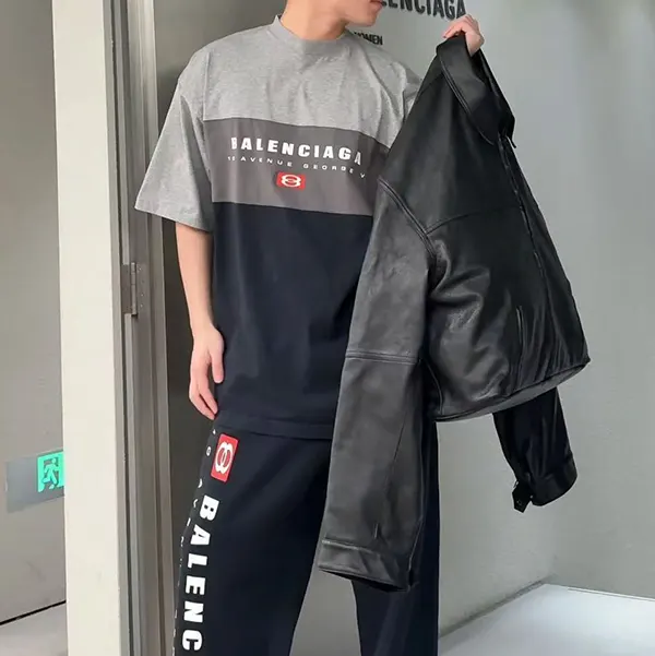 大人気!バレンシアガ Tシャツ コピー ロゴ 半袖 ブロック bab02265