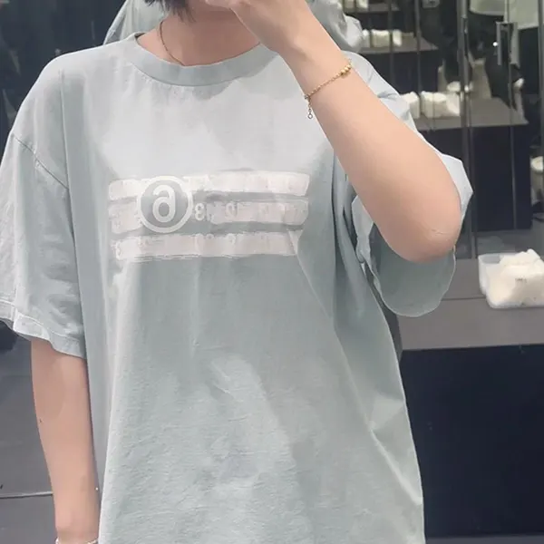 大人気! エムエムシックス ツーレイヤー コットンジャージーTシャツ Mam03823