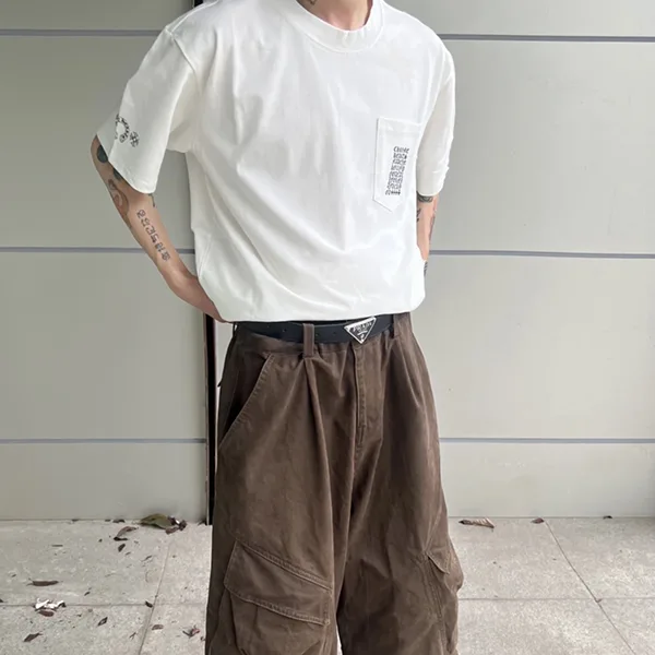 超話題★クロムハーツ★インパクトのMulti Logo Tシャツ 偽物★ Kuh32431