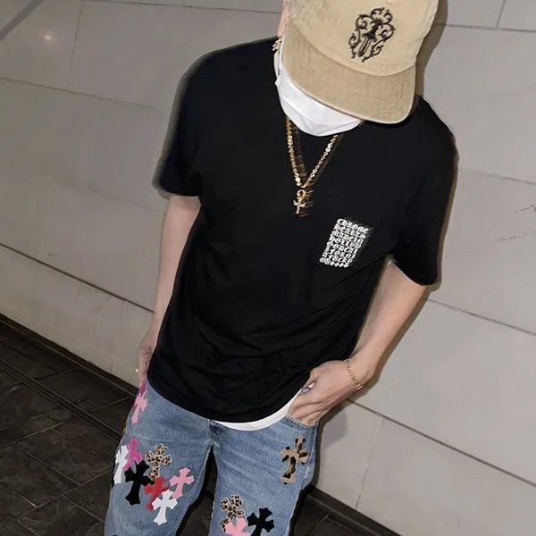 超話題★クロムハーツ★インパクトのMulti Logo Tシャツ 偽物★ Kuh32431