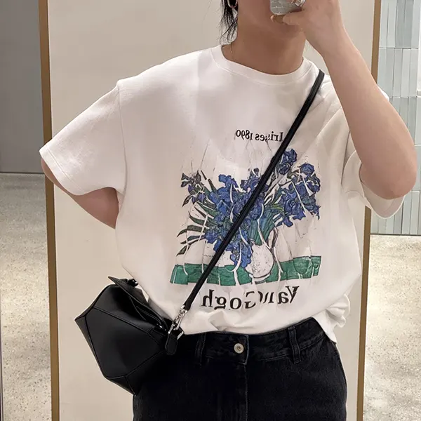 ロエベ リラックスフィットTシャツ 偽物 プリントTシャツ 滝沢眞規子 s540y2