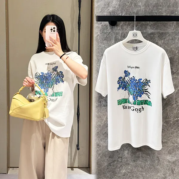 ロエベ リラックスフィットTシャツ 偽物 プリントTシャツ 滝沢眞規子 s540y2
