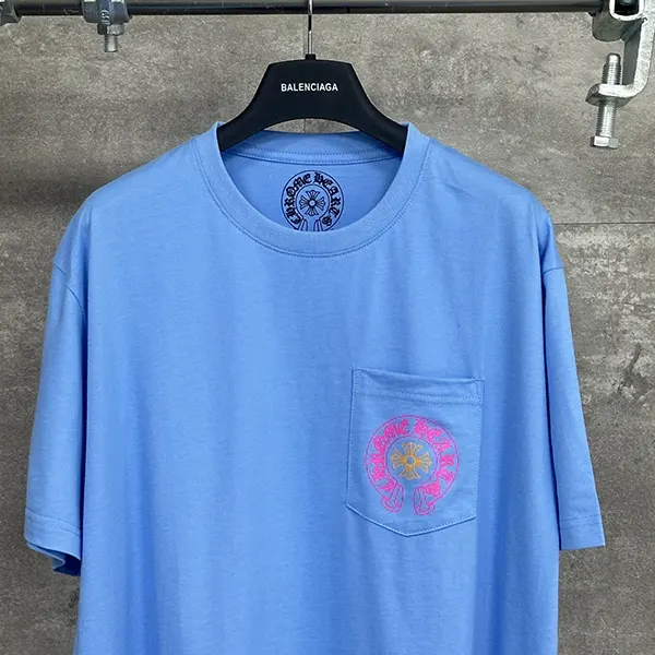 クロムハーツ Tシャツ コピー マイアミ ホースシュー T シャツ「ブルー」 Kuy93791