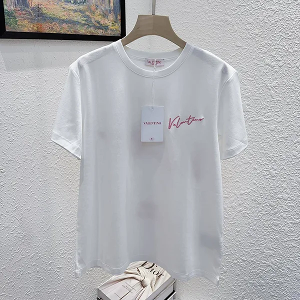 おすすめヴァレンティノ レプリカ エンブロイダリー Vロゴ 半袖 Tシャツ Vuv37678