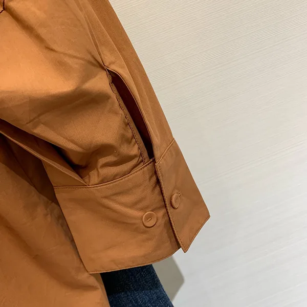 素敵なマックスマーラ n級品 CARPI ブラウス バルーンスリーブ ロゴ コットン mat21360