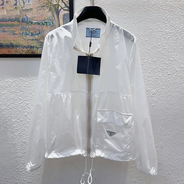 新デザインプラダ 偽物 Re-Nylon スタンドカラー ブルゾン ジャケット puh15343