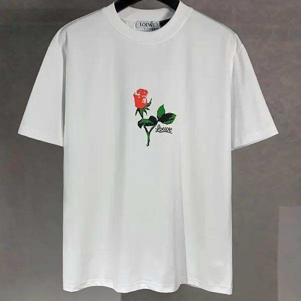 一目惚れ♪ ロエベ 偽物 コットン リラックスフィット Tシャツ loi22133