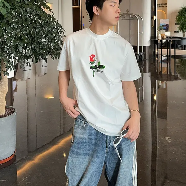 一目惚れ♪ ロエベ 偽物 コットン リラックスフィット Tシャツ loi22133