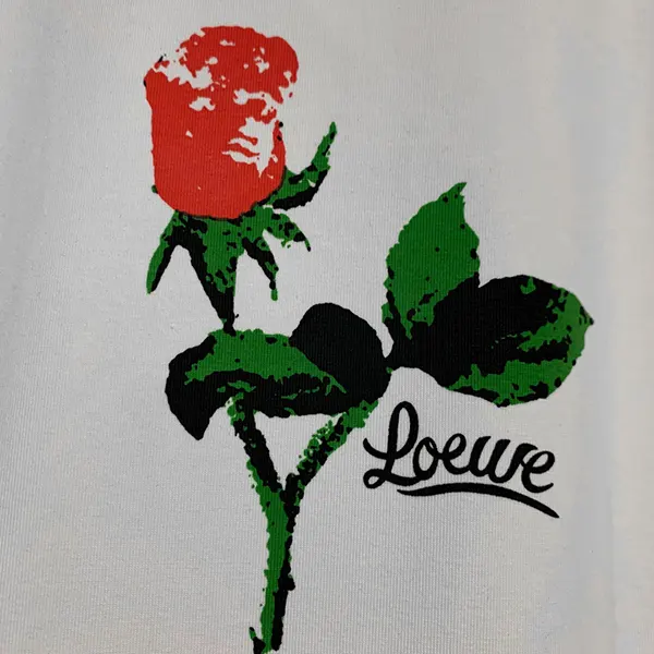 一目惚れ♪ ロエベ 偽物 コットン リラックスフィット Tシャツ loi22133