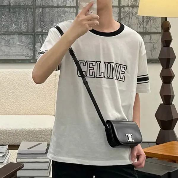 セリーヌ ロゴ コットンジャージーTシャツ n級品 Cek00632