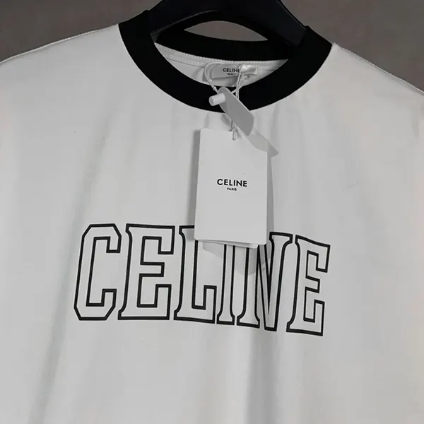 セリーヌ ロゴ コットンジャージーTシャツ n級品 Cek00632