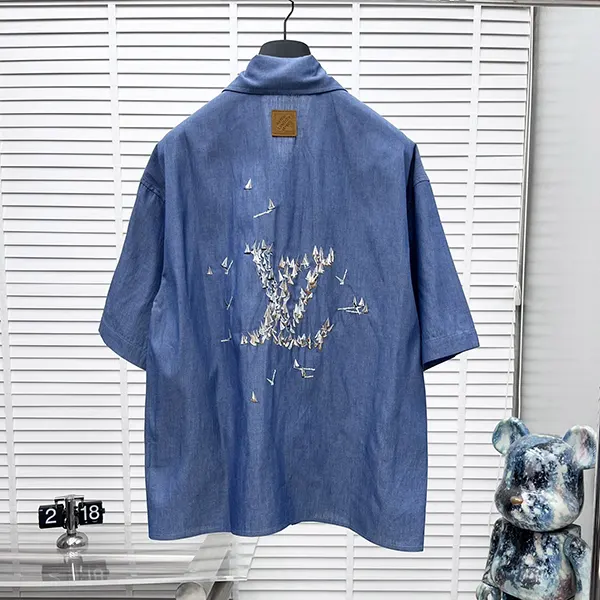 ルイヴィトン シャンブレー半袖シャツ n級品 vuf80011