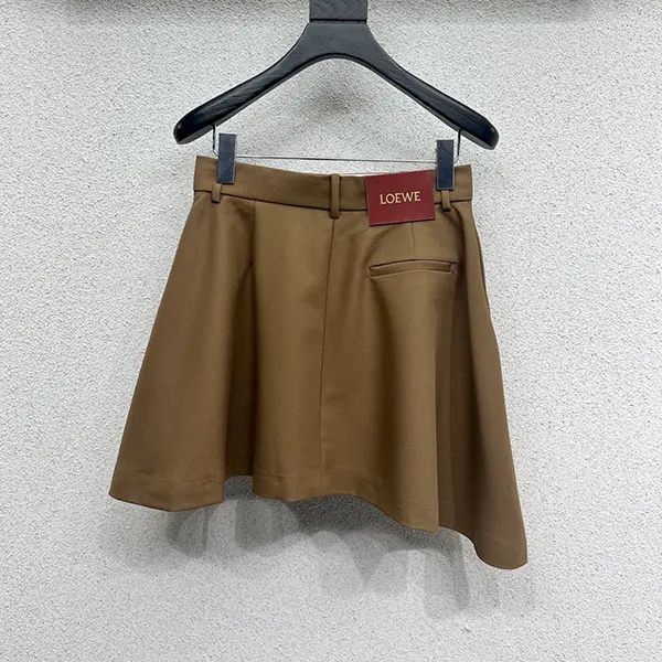 ロエベ コピー アシンメトリーコットン&シルクミニスカート loq03727