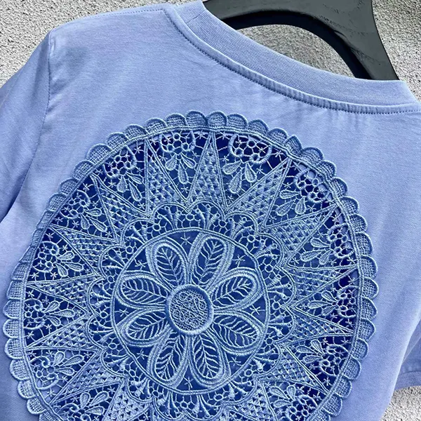 n級品 おすすめ ロエベ コットンレースTシャツ スーパーコピー loo72995