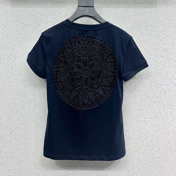 n級品 おすすめ ロエベ コットンレースTシャツ スーパーコピー loo72995
