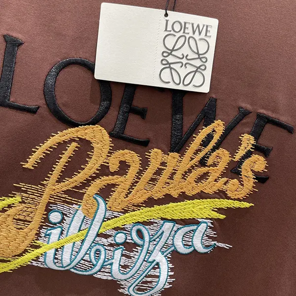 素敵な ロエベ Paulas Ibiza プリントコットン 偽物 半袖Tシャツ los71848