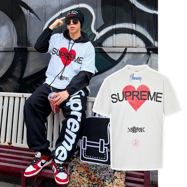 激安価格!シュプリーム★Announcing Tee アナウンシング 半袖 Tシャツ 偽物 ホワイト Shu43328