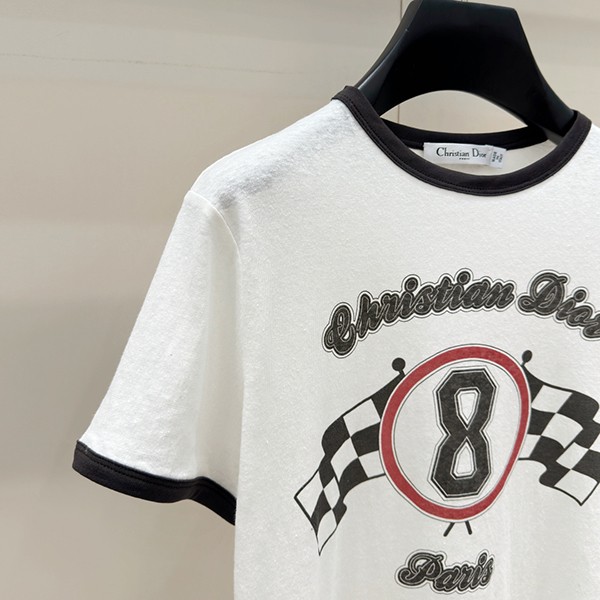 クールカジュアル♪ディオール Tシャツ 偽物 コットン Race X0893
