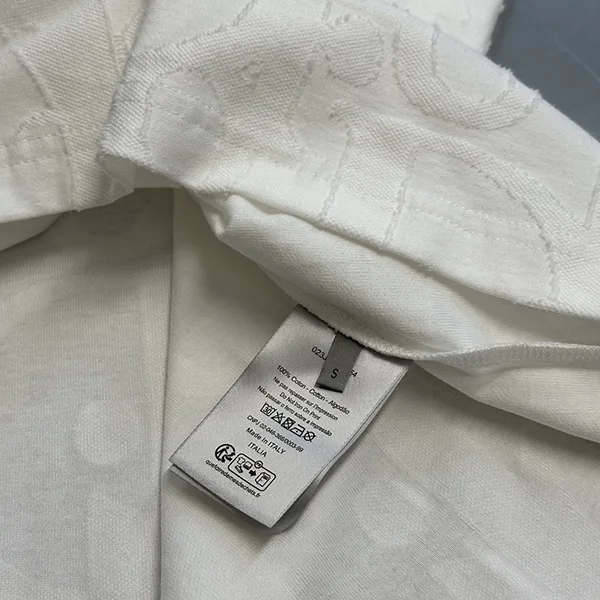 ディオール 25FALL Tシャツ 激安 ホワイト オブリーク コットン 593J696U3012