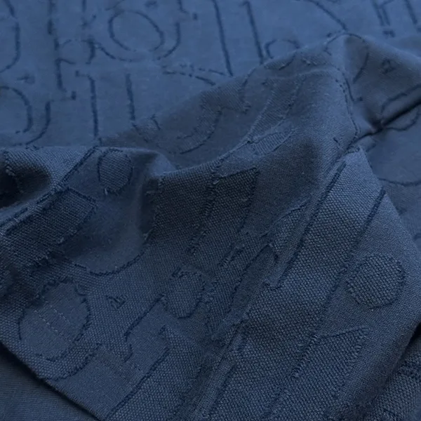 ディオール 25FALL Tシャツ 偽物 ブルー オブリーク コットン 593J696U301