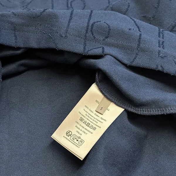 ディオール 25FALL Tシャツ 偽物 ブルー オブリーク コットン 593J696U301