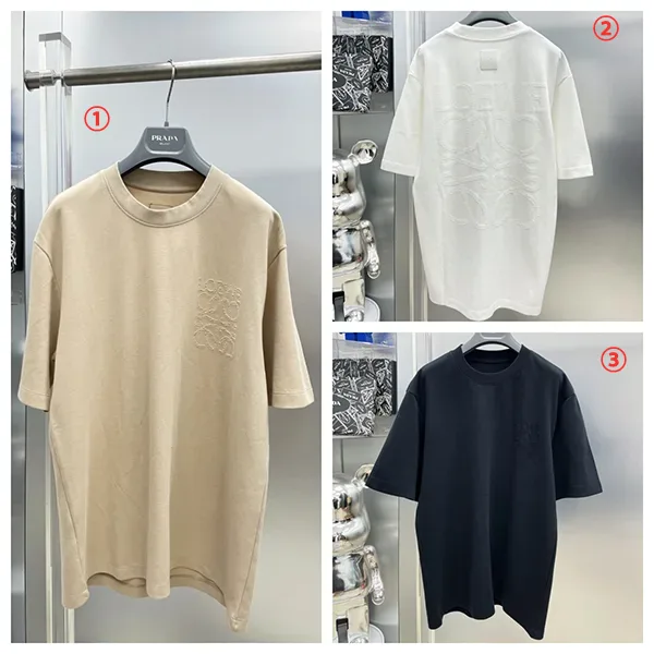 【かわいい♡新作】ロエベ アナグラム コットンTシャツ パチモン 3色 lot95419