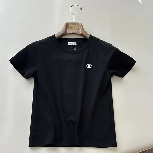 すぐ届 シャネル ccロゴ コットン Tシャツ 偽物 sho09708