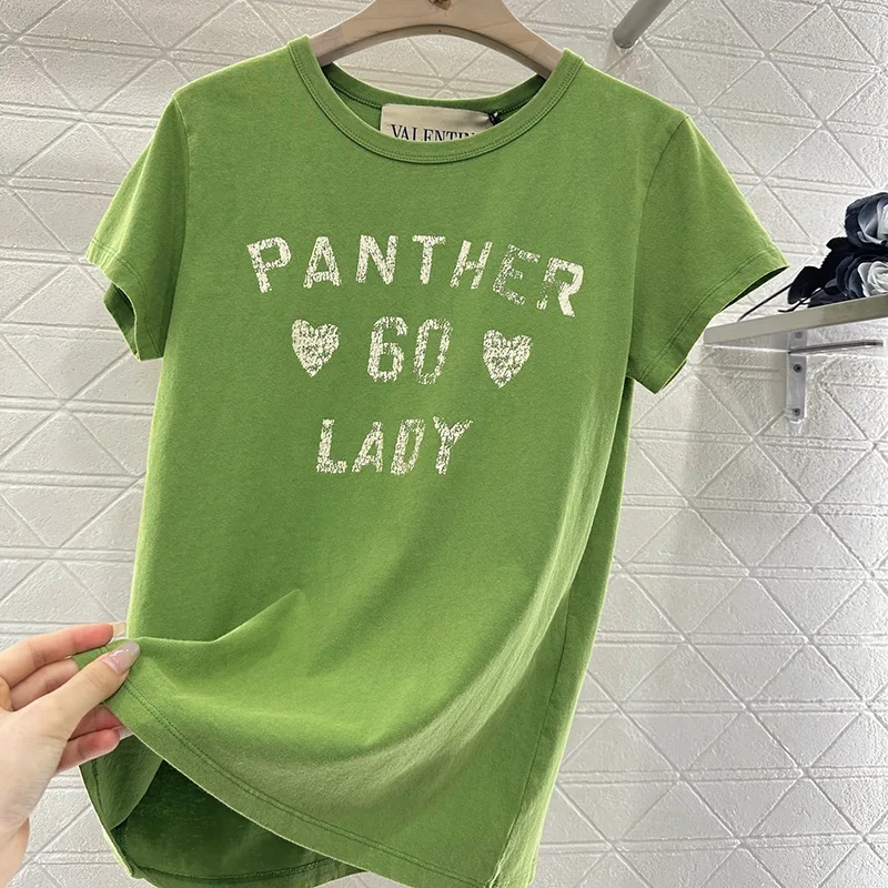送料無料ヴァレンティノ n級品 ガラヴァーニ パンサー レディ Tシャツ Vul39120