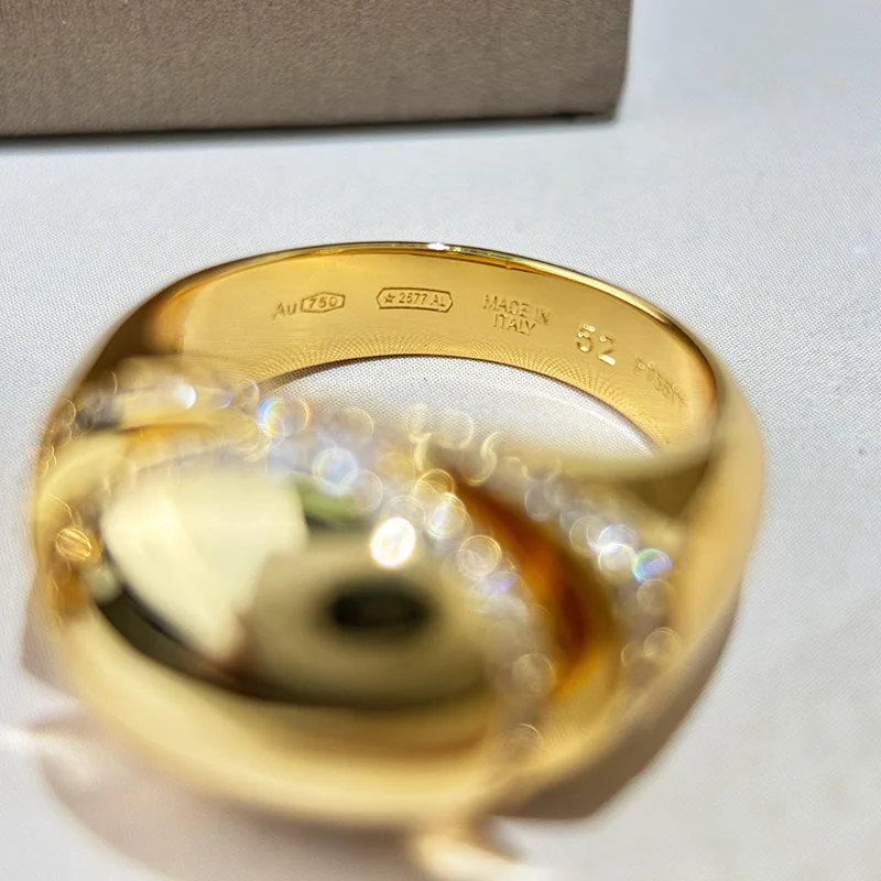 稀少サンローラン Whirlwind クリスタル装飾リング コピー 2色 Saq78077