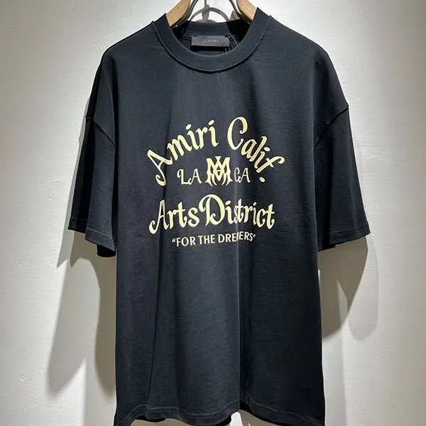 アミリ アーツ ディストリクト ショート Tシャツ クルー "ブラック" amr68937