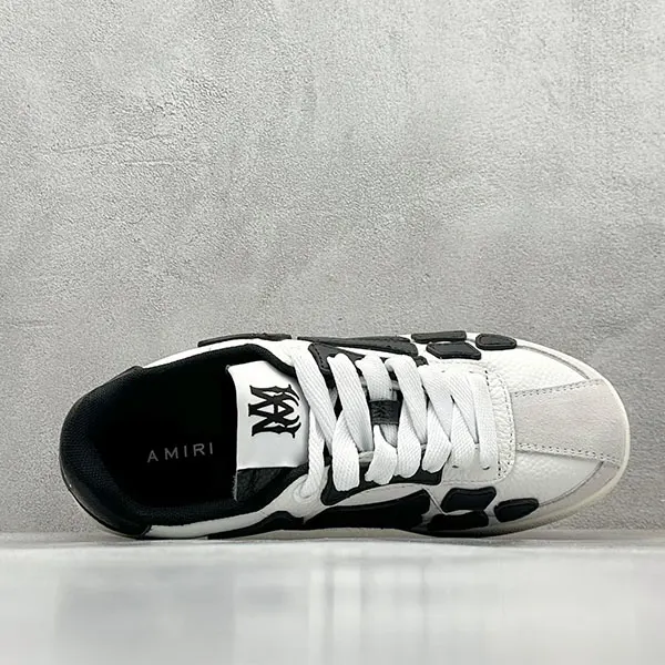 高品質 アミリ Pacific Bones スエード&レザー スニーカー 人気 amp13701