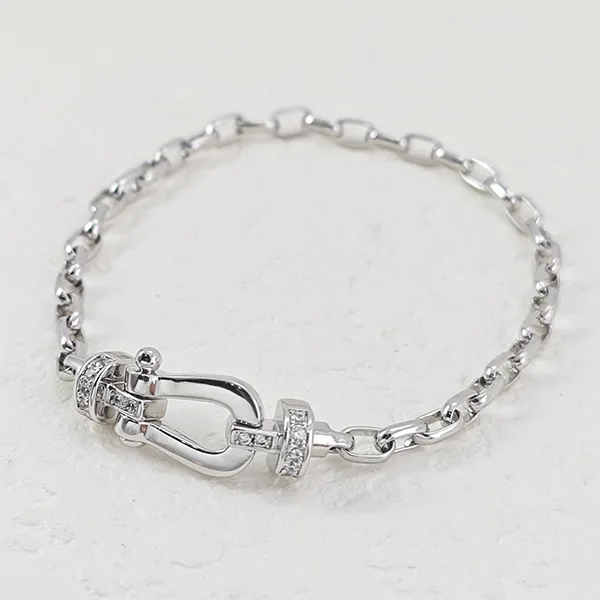 フレッド フォース10ブレスレット 18Kホワイトゴールド ダイヤモンド fuz14948