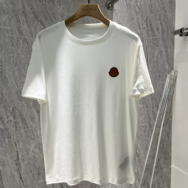 【大特価】モンクレール レザーロゴ コットンジャージーTシャツ mod07881