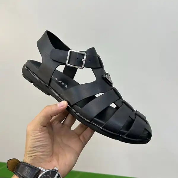 プラダ コピー ラバー フィッシャーマンサンダル 5.5cm 黒 2X3119