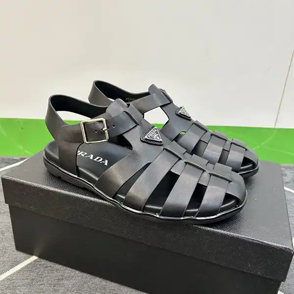 プラダ コピー ラバー フィッシャーマンサンダル 5.5cm 黒 2X3119