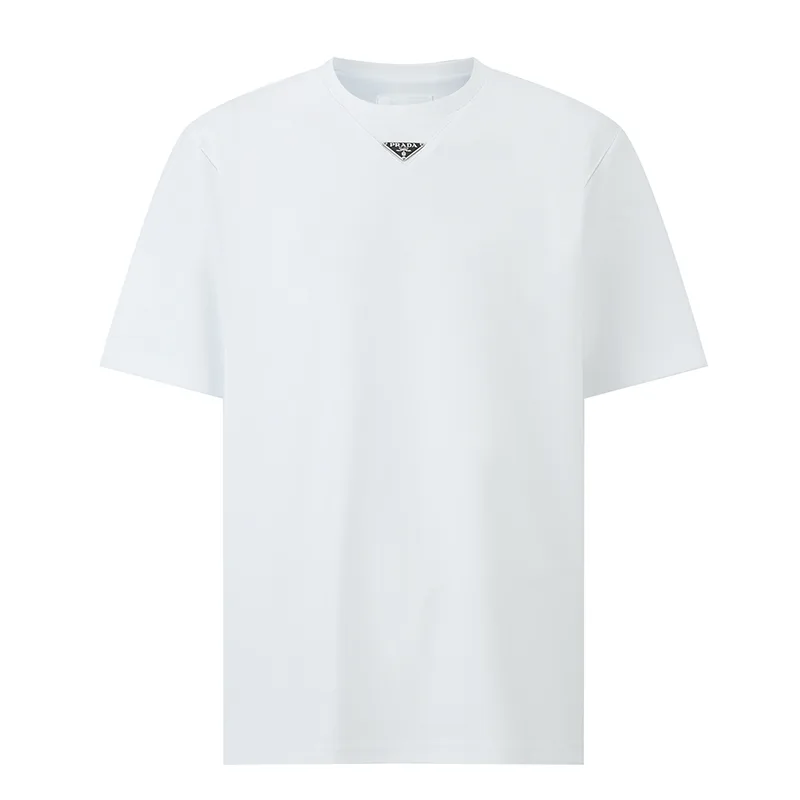 プレゼント最適プラダ オーバーサイズフィット◆ クルーネック コットン Tシャツ 偽物 pui71442