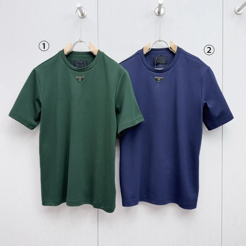 プラダ オーバーサイズフィット◆ クルーネック コットン Tシャツ 贋物 2色 puw52679