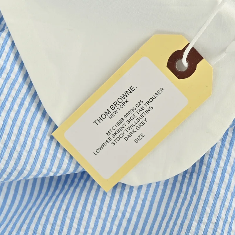 送料込【THOM BROWNE 贋物】ストライプ ボウタイシャツ ノースリーブ tof18697